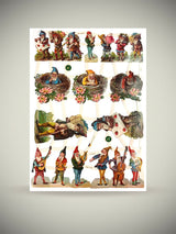 Hoja Cromos Alemanes 'Gnomos y Duendes'