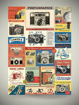 Papel Poster & Wrap 'Vintage Cameras' - Cavallini & Co