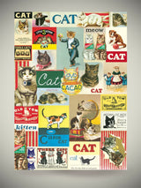 Papel Poster & Wrap 'Vintage Cats' - Cavallini & Co