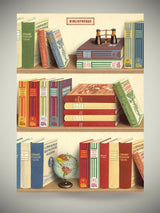 Paper Poster & Wrap 'Library Books' - Cavallini & Co