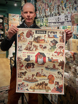 Papel Poster & Wrap 'Vintage Dogs II' - Cavallini & Co