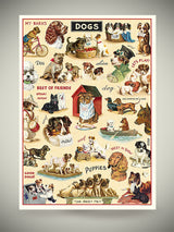 Papel Poster & Wrap 'Vintage Dogs II' - Cavallini & Co