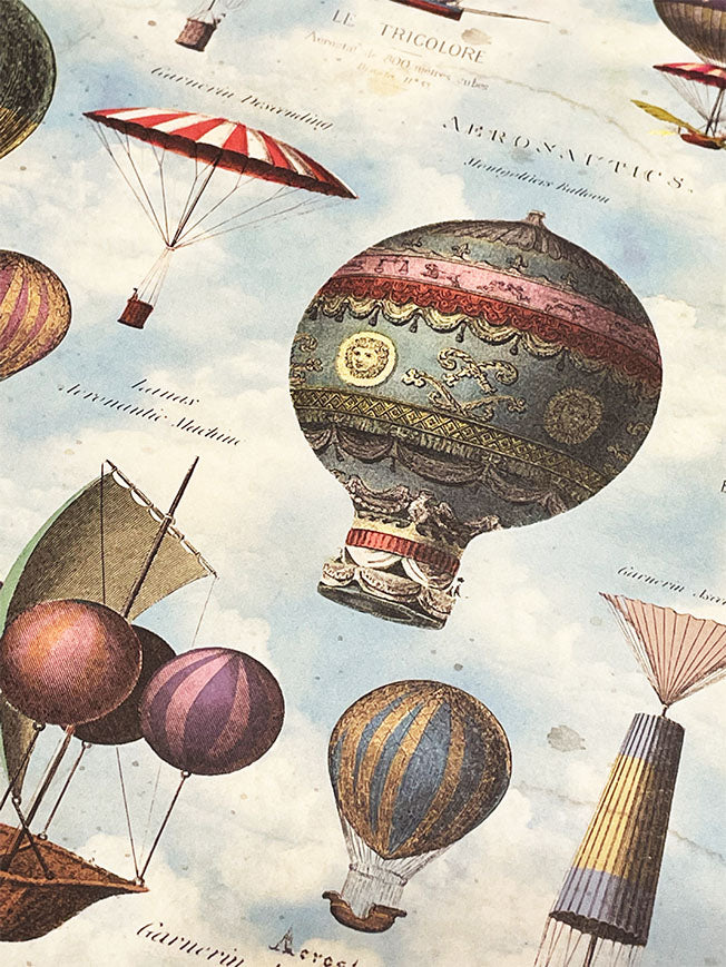 Papel Envoltorio 'Elegant Air Balloons' - 100x70 cm