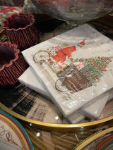 Pack de 20 Servilletas de Papel 'Santa Delivery' - 33x33 cm