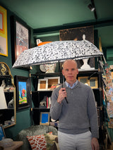 Paraguas Plegable 'Música' - Blanco