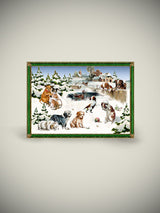 Mini Tarjeta de Adviento 'Escenas de Navidad' - Perros