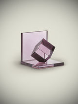 'Déco' Glass Bookend - Violet