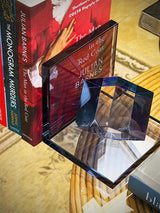 'Déco' Glass Bookend - Blue