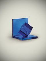'Déco' Glass Bookend - Cobalt Blue