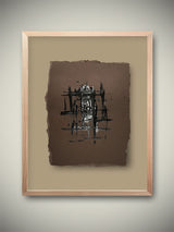 Pintura Original 'Tramado Abstracto' - 39.5x30.5 cm - Federico Font