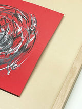 Original Painting 'Sphere on Red' - 29.5x29.5 cm - Federico Font