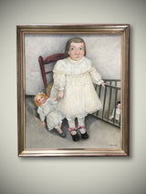 pintura-original-nena-i-nina-de-josep-badia