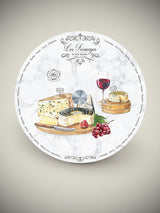 'Les Fromages' Glass Turntable - 32cm