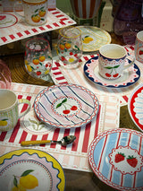 Plato de Postre de Porcelana 'Fruit Mania' Limones