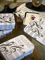 Baraja de Cartas en Caja de Lata 'Música'