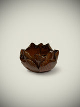 Portavela Decorativo 'Lotus' - Marrón