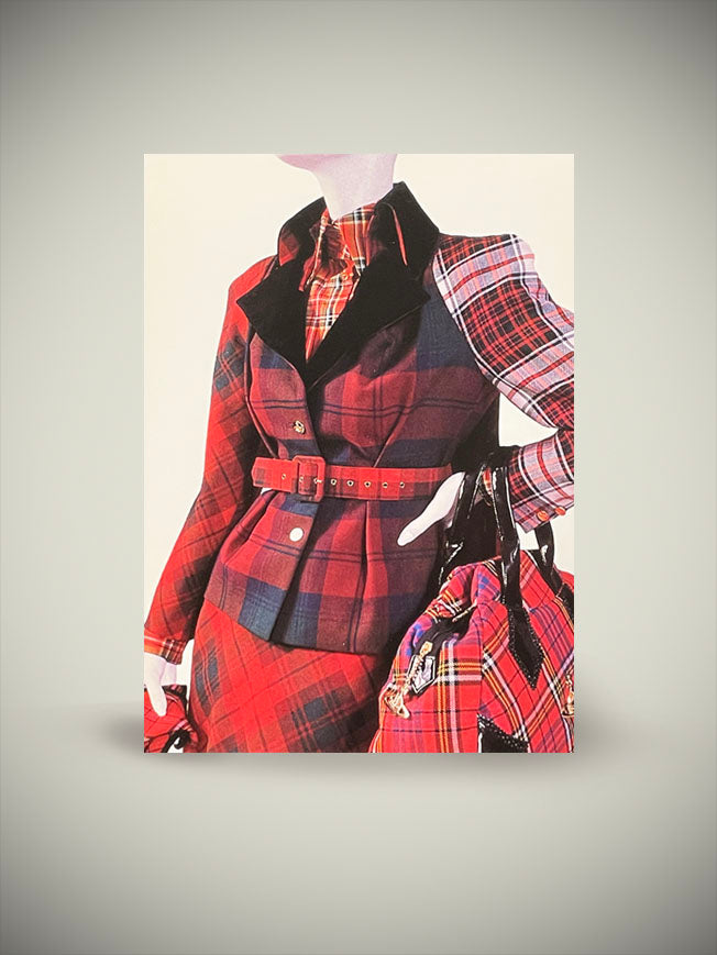 London Fashion' Postcard by Vivienne Westwood | Tartan & Zebra