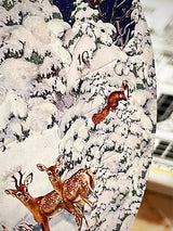 postal-tarjeta-navidena-calendario-adviento-carillon-nieve