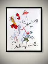 Decorative Poster Advertisement 'Schiaparelli Shocking Perfume' - 81x66 cm