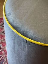 Pouf Redondo 'Countra' - Gris y Limón