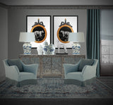 Lámina de Arte Decorativo 'Jungle Cameo' - Leopardo