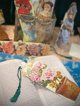 Tarjeta y Punto de Libro 'Roses & Pot'