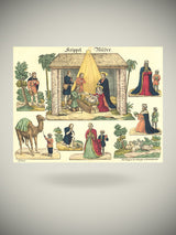 Lámina Decorativa Recortable Alemán 'Belén Tradicional'