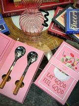 Set de Cubiertos Para Ensalada 'Gift Novels' - Eat Good, Feel Good