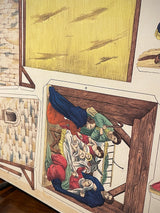 Set de 2 Láminas Decorativas Recortable Alemán 'Belén Tradicional'