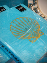 Pack de 20 Servilletas de Papel 'Golden Shell' - 33x33 cm