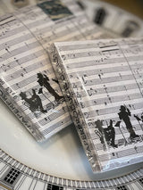 Pack de 20 Servilletas de Papel 'Orquesta' - 25x25 cm
