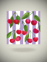 Pack de 20 Servilletas de Papel 'Cherry & Stripes' - 33x33 cm