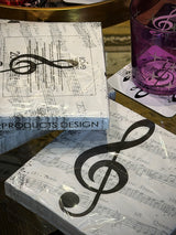 Pack de 20 Servilletas de Papel 'I Love Music' - 33x33 cm