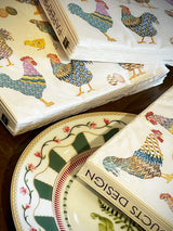 Pack de 20 Servilletas de Papel 'Galli e Galline' - 33x33 cm