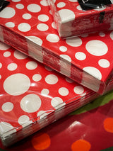 servilletas-rojas-con-topos-blancos