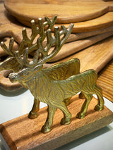 Porta Servilletas Vertical 'Gold Reindeer'