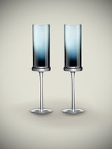 Set de 2 Copas de Champagne de Cristal 'Classy Fun' - 190 ml - Azul