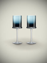 Set de 2 Copas de Vino de Cristal 'Classy Fun' - 270 ml - Azul