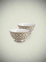 Juego de 2 Boles de Porcelana 'Decó' - Ø11 cm