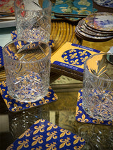 Set de 6 Posavasos 'Fleur de Lys' - Emblema Monarquía Francesa
