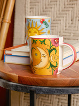 Juego de 2 Mugs de Porcelana 'Sun & Moon' - 350 ml