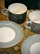 Set de 2 Tazas con Plato 'Floral Fantasy' - 240 ml