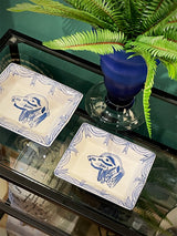 Cenicero Clásico 'Spaniel' Azul Pequeño