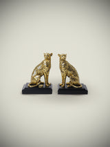 Pareja de Sujeta Libros 'Leopards'