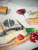 'Les Fromages' Glass Turntable - 32cm