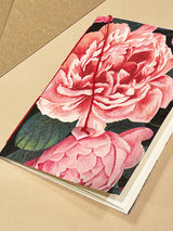 Greeting Card 'Patchwork Peonies' - Handmade