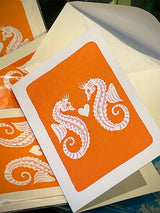 'Seahorses' Greeting Card