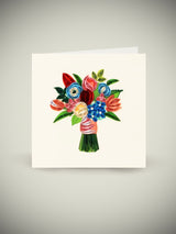 Tarjeta Filigrana de Papel 'Bouquet'