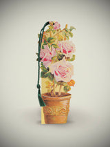 Tarjeta y Punto de Libro 'Roses & Pot'