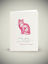 Tarjeta de Felicitación 'Time with Cats'